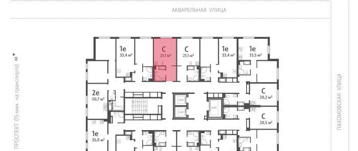 квартира г Санкт-Петербург метро Академическая ул Пахомовская 16к/1 ЖК «Ручьи» округ Полюстрово фото 2