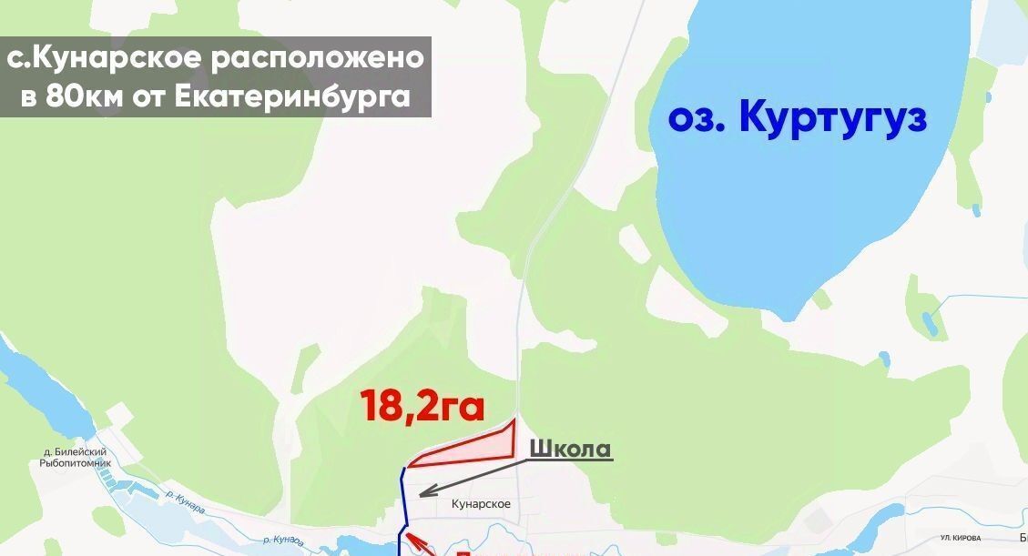 земля р-н Богдановичский с Кунарское Богданович городской округ фото 4