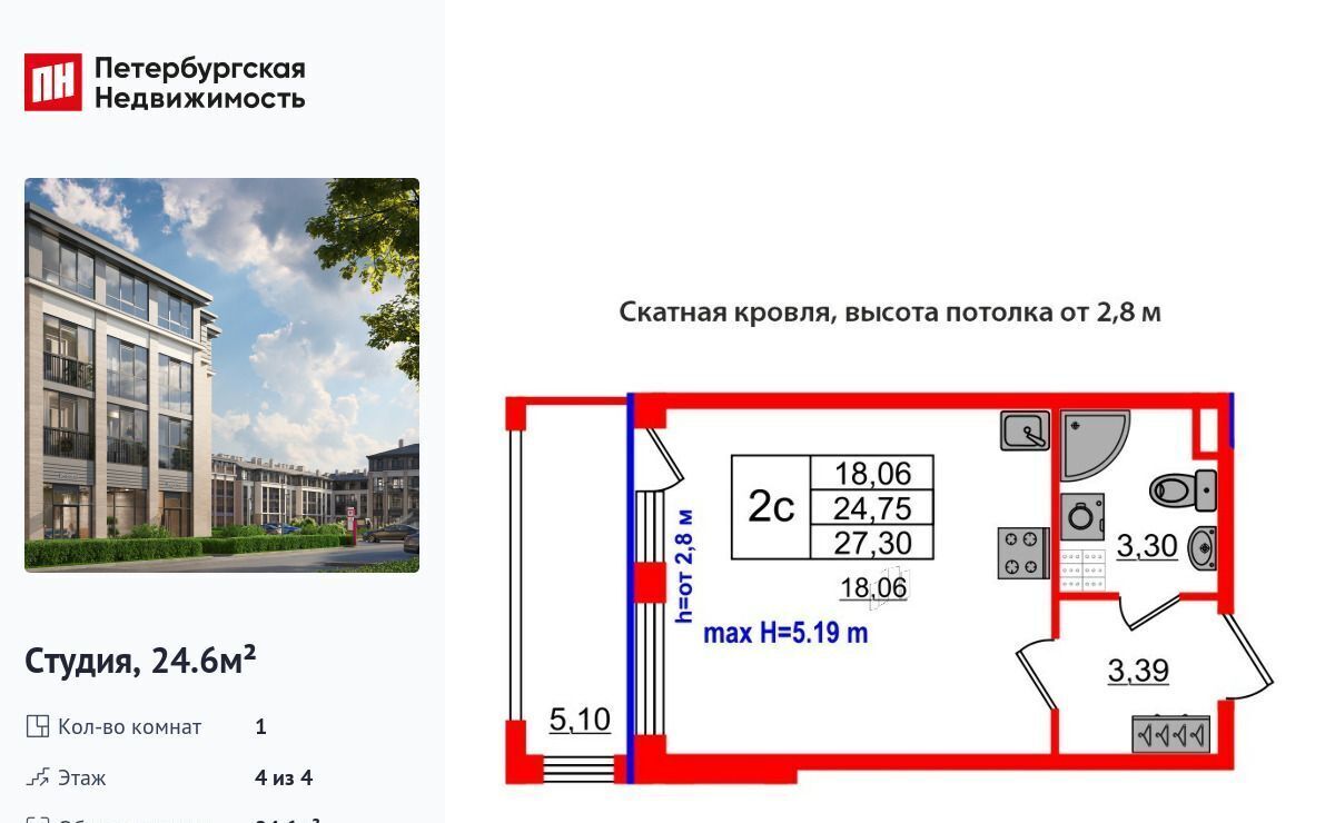 квартира г Санкт-Петербург п Стрельна пр-кт Буденного 20к/5 метро Проспект Ветеранов фото 1