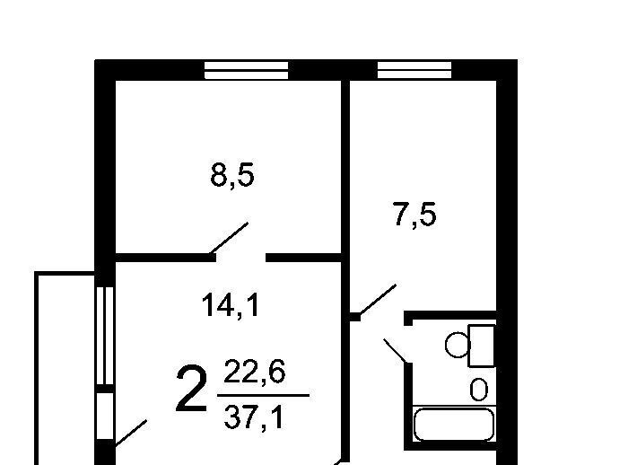 квартира г Москва метро Молодежная ш Рублёвское 89К 3 фото 2