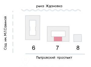 квартира г Санкт-Петербург метро Крестовский Остров пр-кт Петровский 9к/2 округ Петровский фото 2