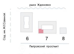 квартира г Санкт-Петербург метро Крестовский Остров пр-кт Петровский 9к/2 округ Петровский фото 2