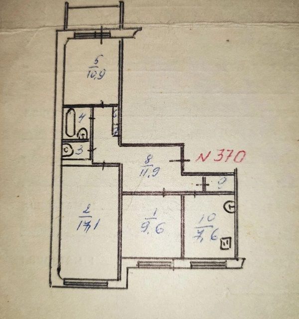 квартира г Курган городской округ Курган, 5-й микрорайон, 3 фото 8