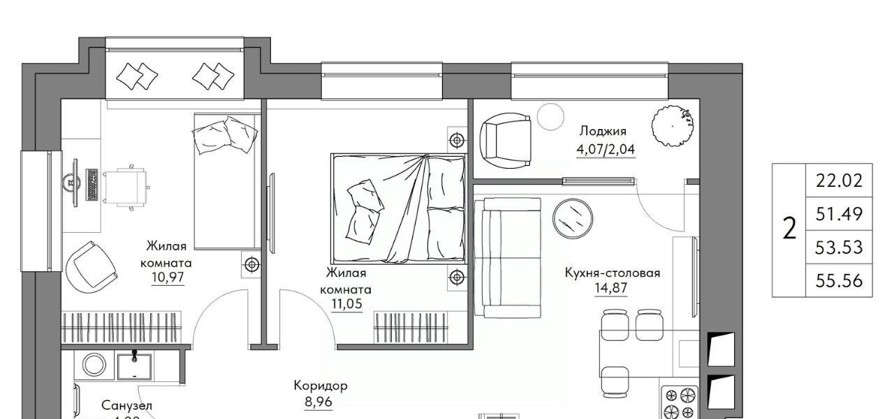 квартира г Калуга р-н Октябрьский Жилыеы Острова кв-л фото 1