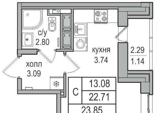 квартира г Санкт-Петербург п Парголово ул Заречная 52к/2 метро Парнас фото 1