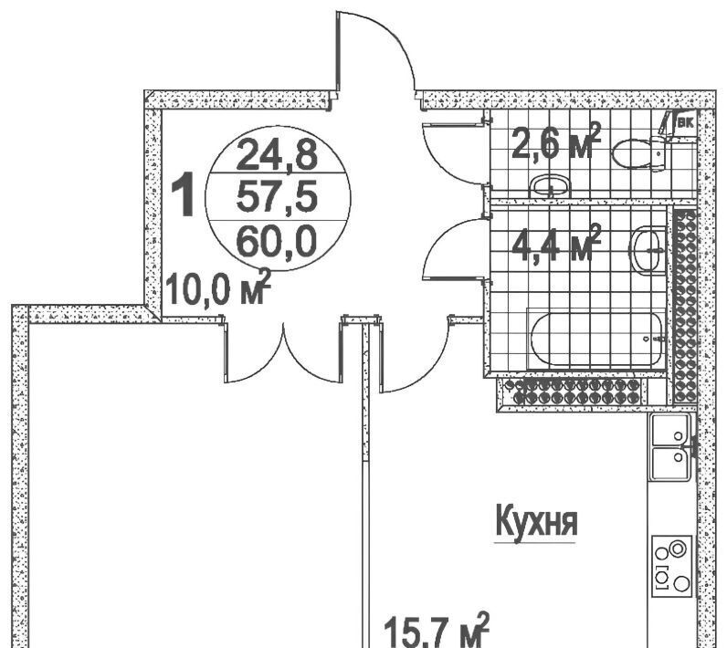 квартира г Москва ул Эльдара Рязанова 4 Новаторская фото 2