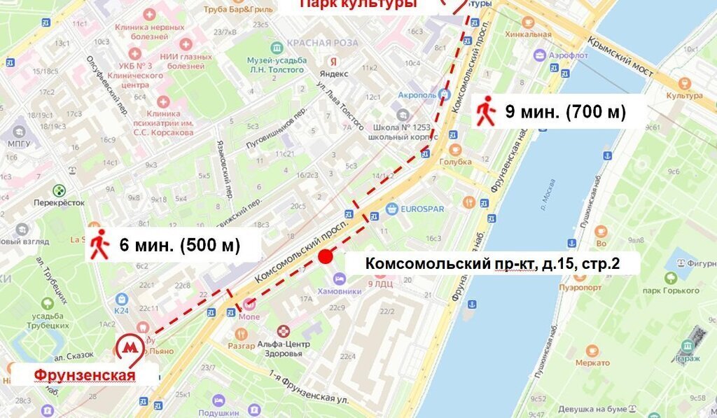 свободного назначения г Москва метро Фрунзенская пр-кт Комсомольский 15с/2 муниципальный округ Хамовники фото 9