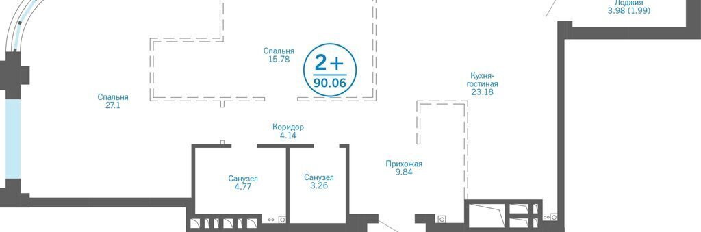 квартира г Тюмень ул Пожарных и спасателей 1к/1 Центральный административный округ фото 1