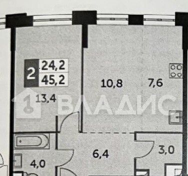 квартира г Москва метро Шелепиха наб Шелепихинская 40к/2 муниципальный округ Хорошёво-Мнёвники фото 8