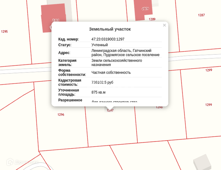 земля г Петергоф тер Марьино Гатчинский муниципальный округ, дачи фото 1