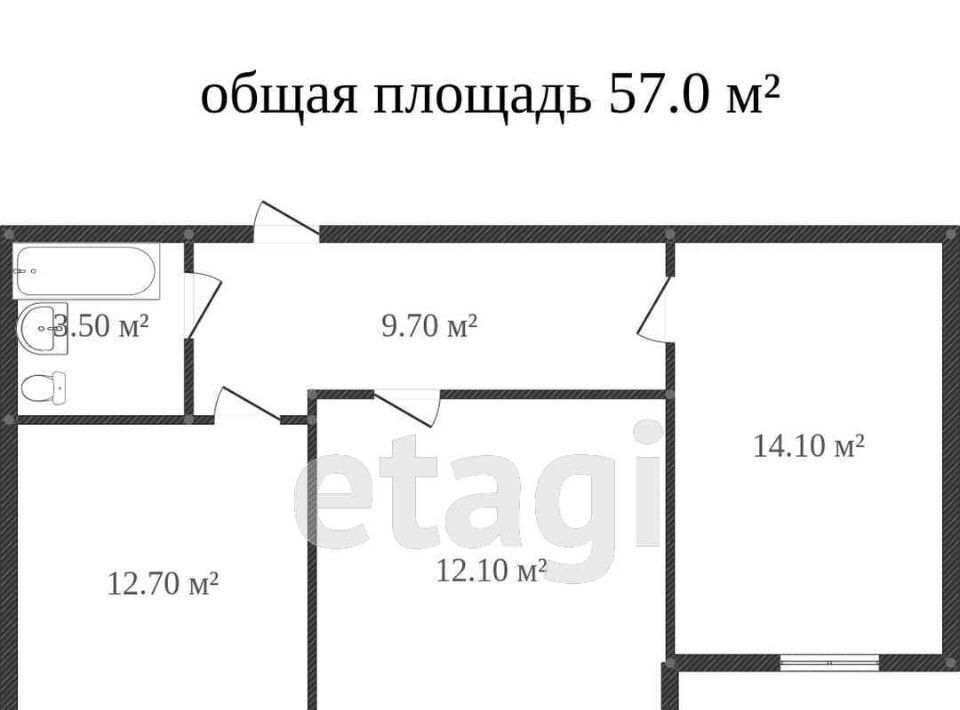 квартира г Калининград р-н Ленинградский ул Гайдара 116 фото 29