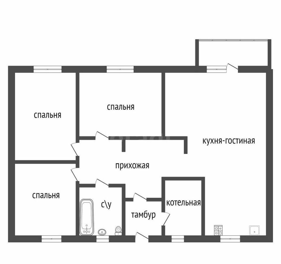 дом г Тула п Угольный ул Кирпичная 24 п Скуратовский р-н Центральный фото 18