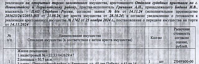 р-н Первомайский с Берёзовка ул 40 лет Победы 41 фото