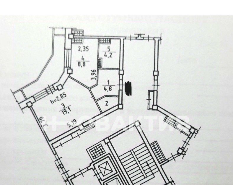 квартира г Новосибирск мкр Горский Студенческая 11 фото 20