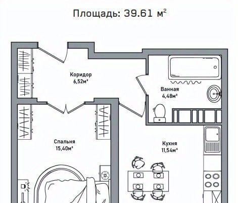 квартира г Ярославль р-н Фрунзенский пр-кт Фрунзе 56д фото 1