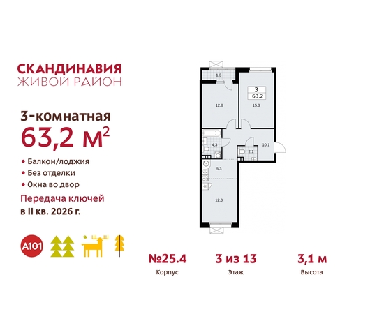 п Сосенское жилой район «Скандинавия» дом 25/4 Сосенское, Бутово фото