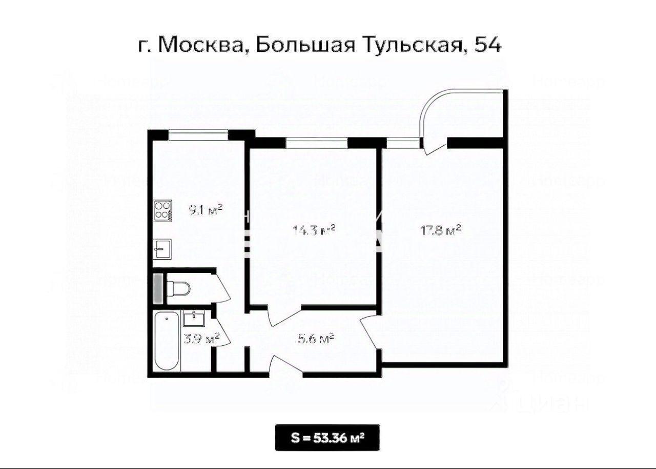 квартира г Москва ЮАО Донской ул Большая Тульская 54 Московская область фото 26