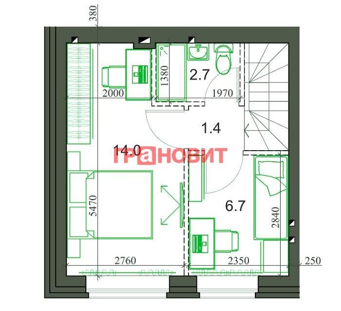 квартира р-н Новосибирский с Новолуговое мкр Березки 2 5-й квартал, 35/1/1 фото 9