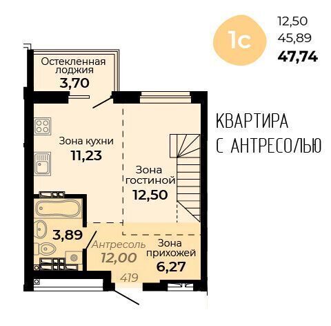 квартира г Верхняя Пышма ул Огнеупорщиков 5б Проспект Космонавтов фото 1