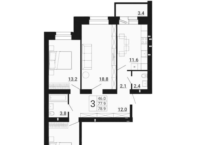 квартира р-н Орловский д Образцово фото 1