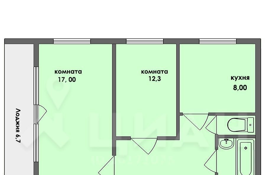 квартира г Хабаровск р-н Краснофлотский ул Тихоокеанская 201а фото 2