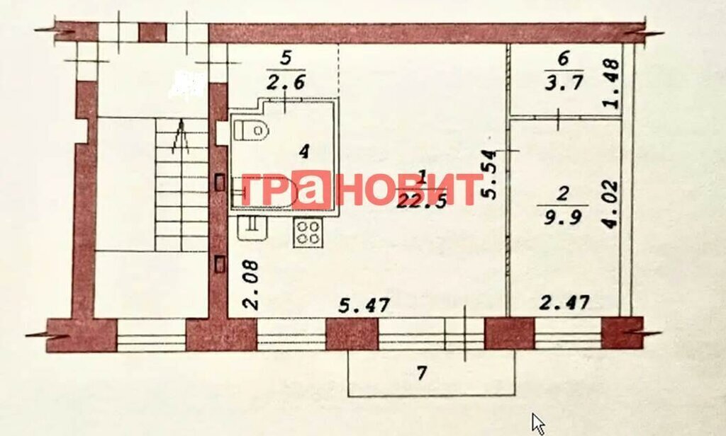 квартира г Новосибирск р-н Центральный Сибирская ул Мичурина 31 фото 11