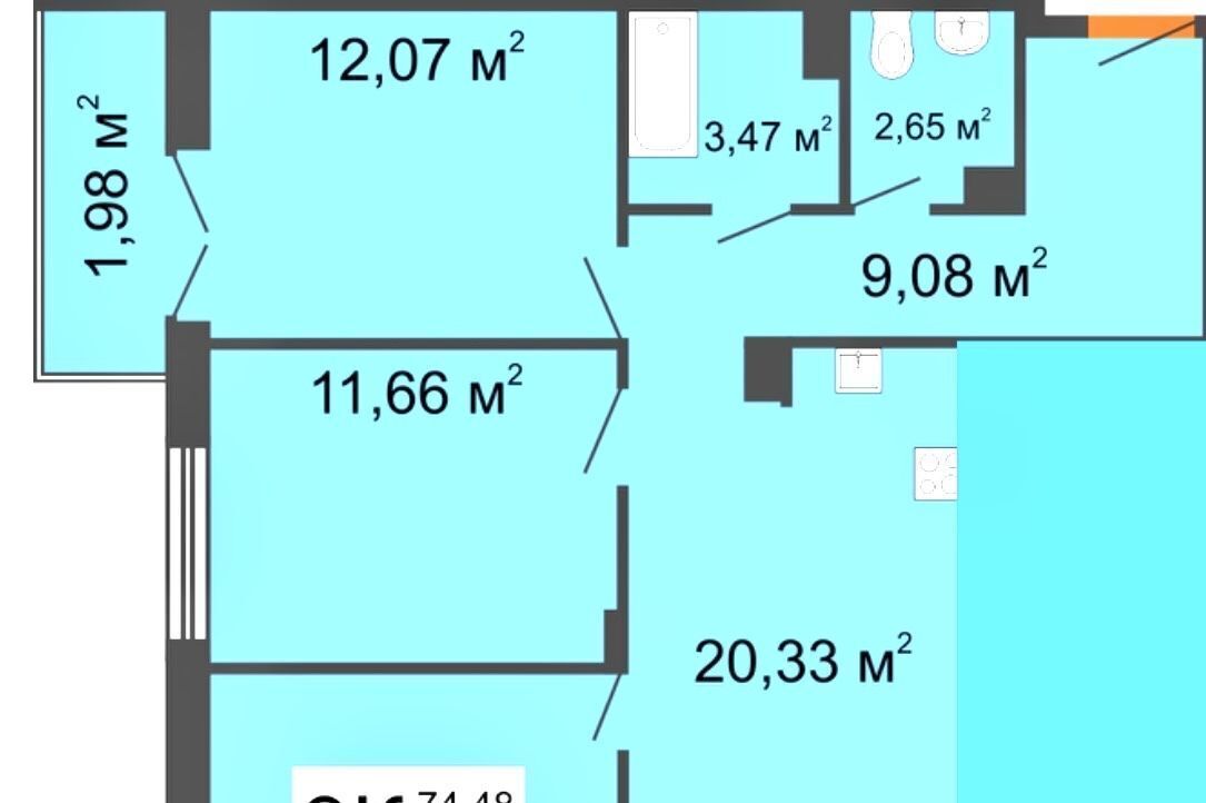 квартира г Нижний Новгород Горьковская ул Артельная 8к/1 фото 32