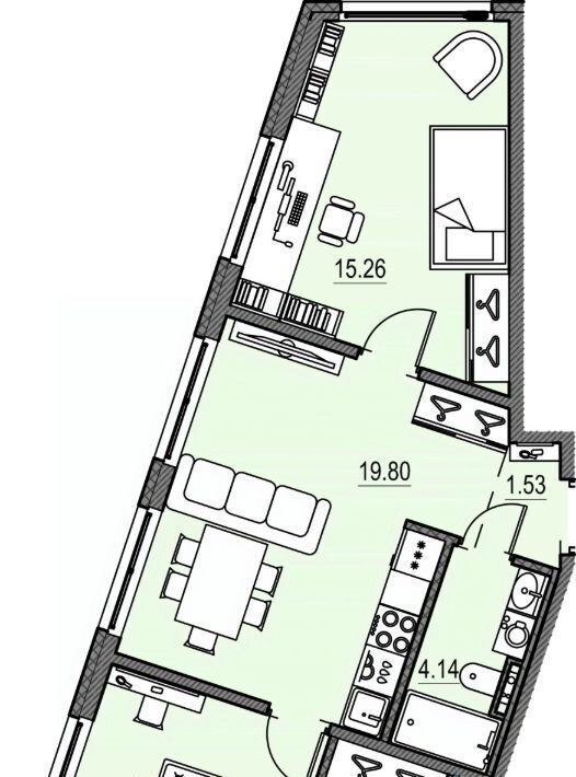 квартира г Санкт-Петербург метро Василеостровская наб Морская жилой комплекс фото 1