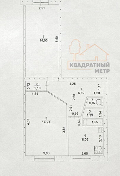 квартира г Димитровград ул Дрогобычская 51 фото 12