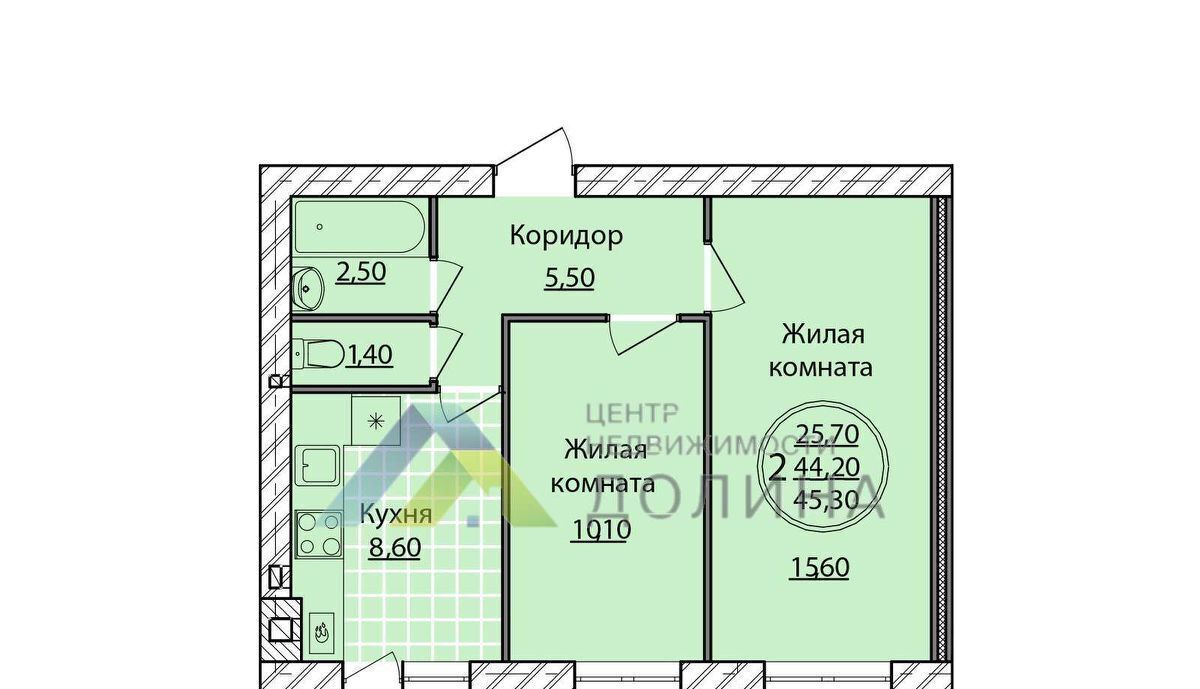 квартира г Волгоград р-н Советский ул им. гвардии капитана Курсекова 6 фото 14