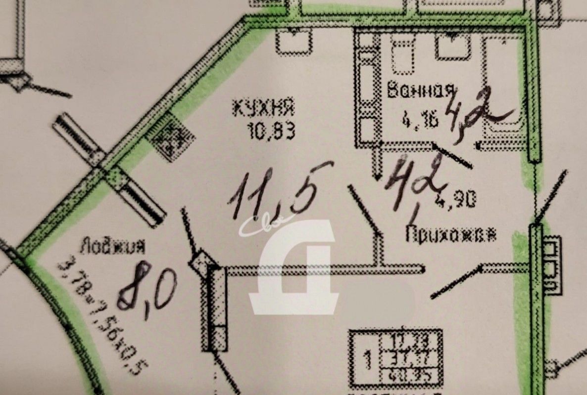 квартира г Краснодар р-н Прикубанский ул им. Героя Сарабеева В.И. 5к/5 фото 2