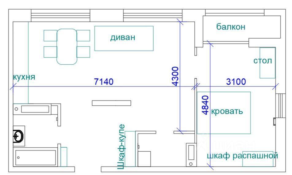 квартира г Москва п Сосенское пр-кт Прокшинский 9 Московская область, Мосрентген фото 1