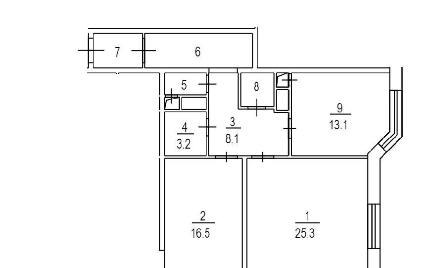 квартира г Москва метро Водный стадион б-р Кронштадтский 49к/1 фото 3