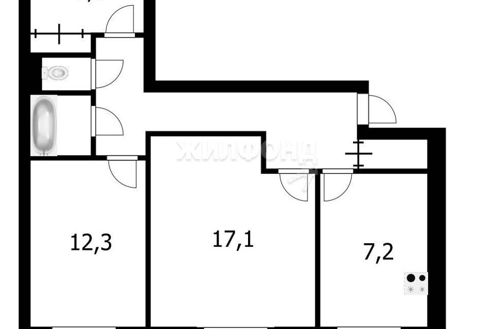 квартира г Томск р-н Советский ул Сибирская 31 Томский район фото 5