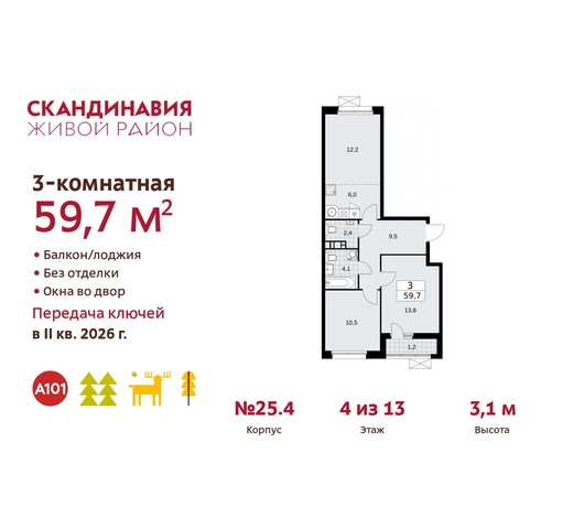 жилой район «Скандинавия» б-р Скандинавский 25/4 Сосенское, Бутово фото