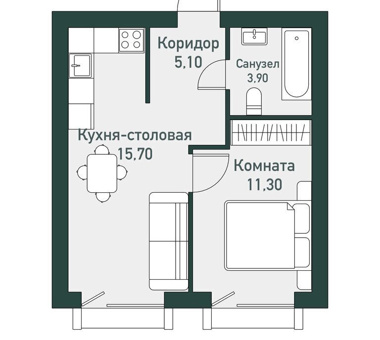 квартира г Миасс снт Вишневый Кременкульское сельское поселение, 12-я улица фото 1