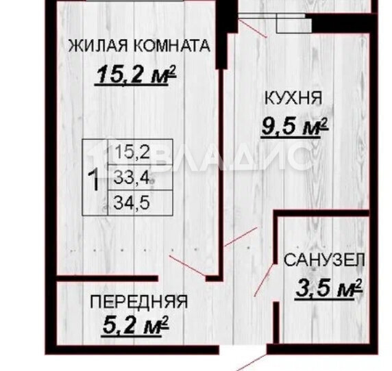 квартира г Краснодар р-н Прикубанский ул Тепличная 62/1к 6 фото 12