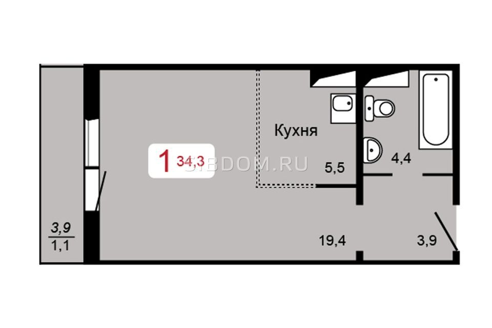 квартира г Красноярск городской округ Красноярск, жилой комплекс Мичурино, 2. 1 фото 5