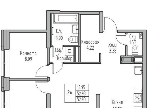 квартира г Санкт-Петербург ул Ивинская 1к/4 Беговая фото 1