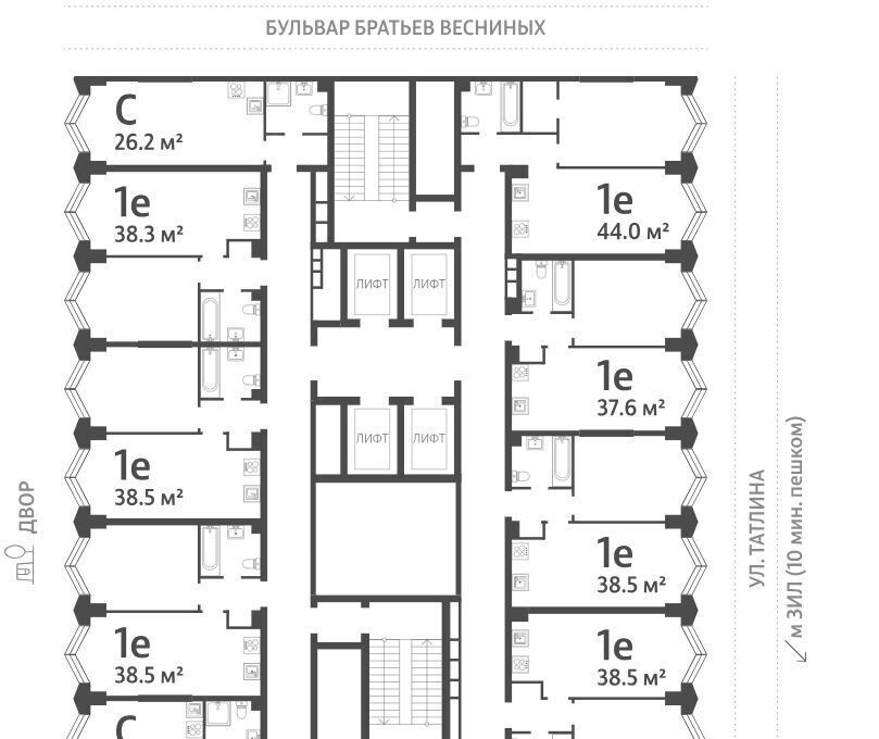 квартира г Москва метро Автозаводская ЖК «ЗИЛАРТ» 21/22 фото 2