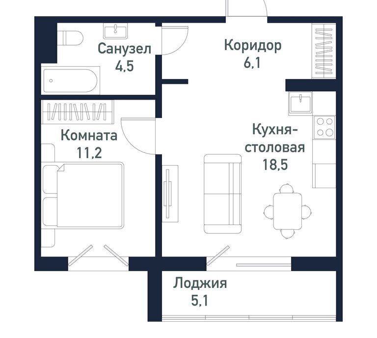 квартира р-н Сосновский п Пригородный ул Ласковая 2 Кременкульское сельское поселение фото 1