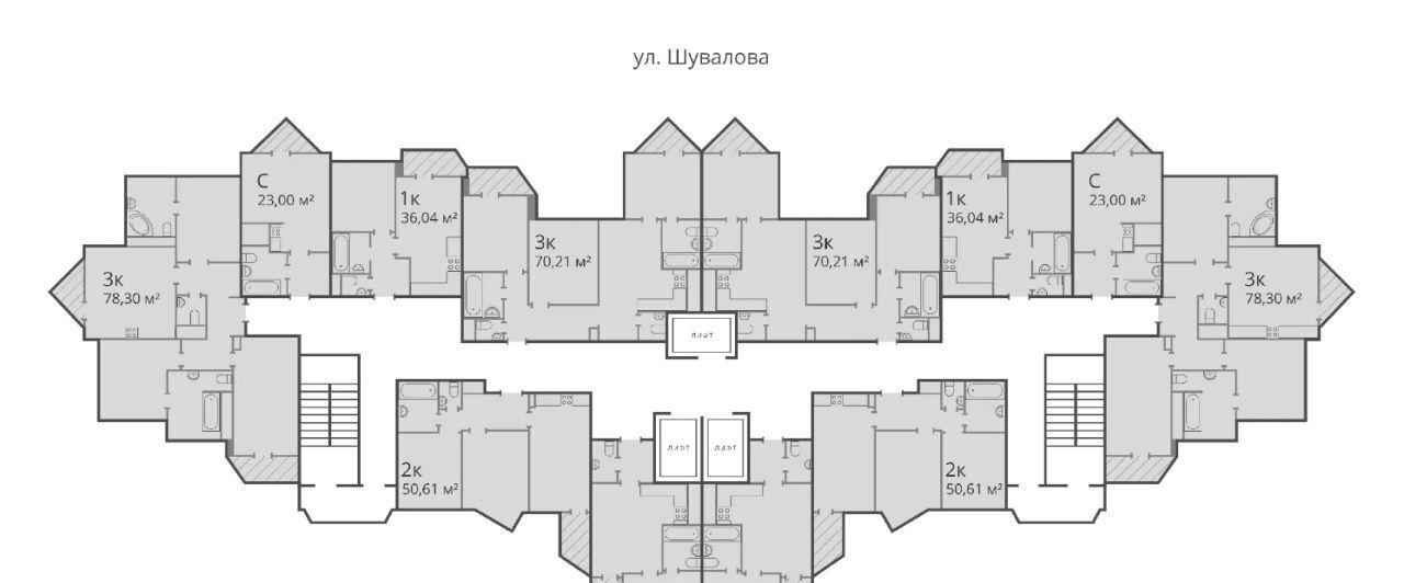 квартира р-н Всеволожский г Мурино ул Шувалова 34 Девяткино фото 2