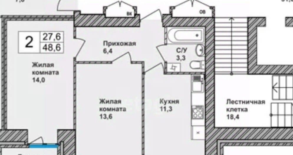 квартира г Новосибирск Заельцовская мкр Стрижи 4 фото 15