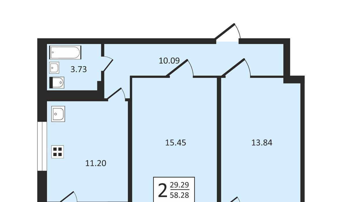 квартира г Краснодар р-н Прикубанский ул им. Героя Яцкова И.В. 17 фото 1