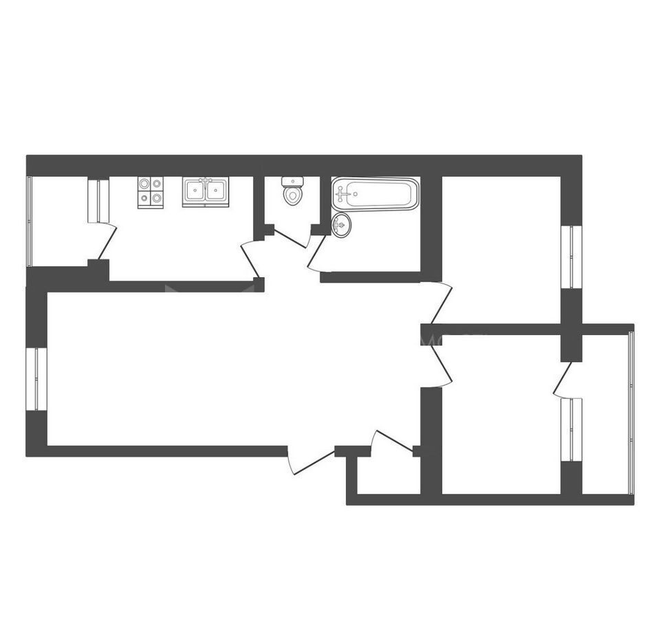 квартира г Тюмень р-н Калининский ул Ямская 77к/3 фото 29