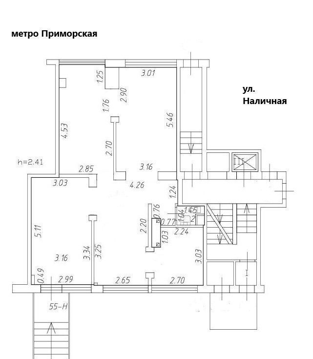 торговое помещение г Санкт-Петербург метро Приморская ул Наличная 49 фото 16