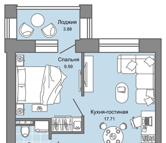 квартира р-н Ленинский ул Дмитрия Козулева фото