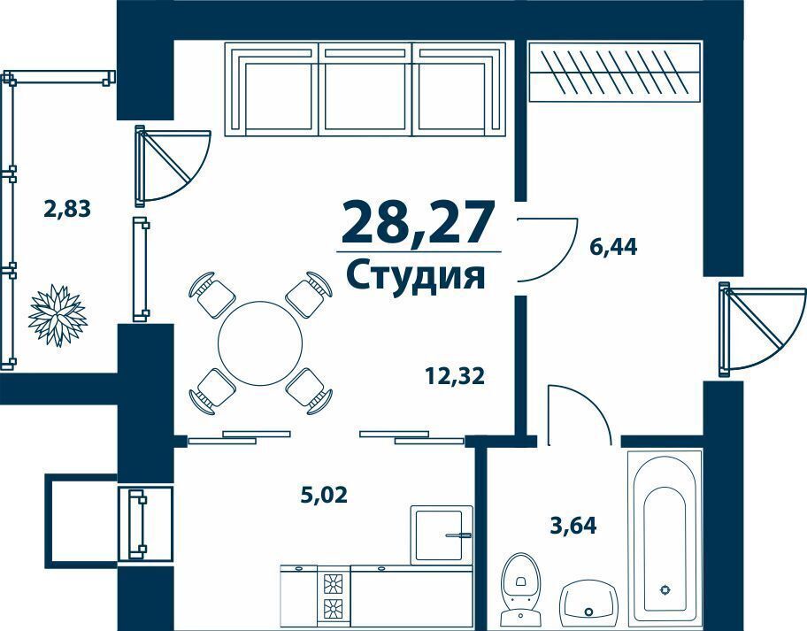 квартира г Уфа р-н Демский ул Ивана Спатара 13/9 фото 1