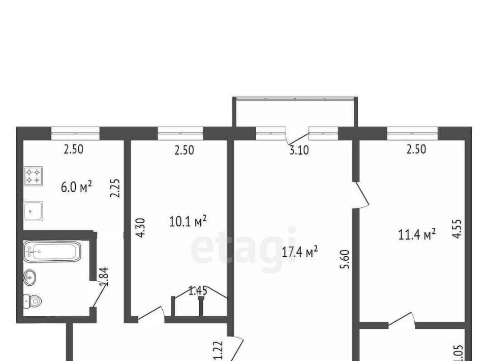 квартира г Тюмень р-н Ленинский ул Рижская 63 фото 3