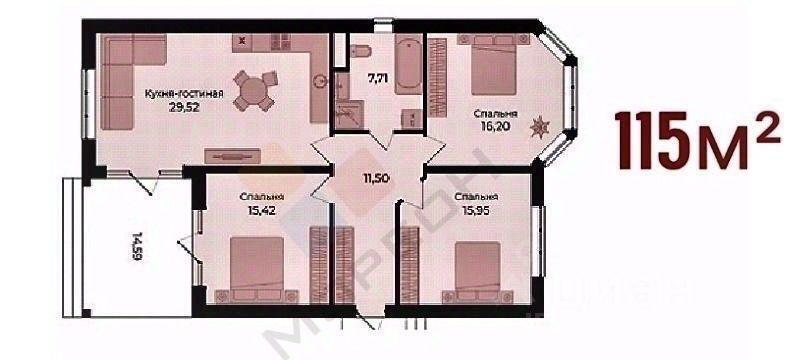 дом г Краснодар п Индустриальный ул Экономическая р-н Прикубанский фото 12